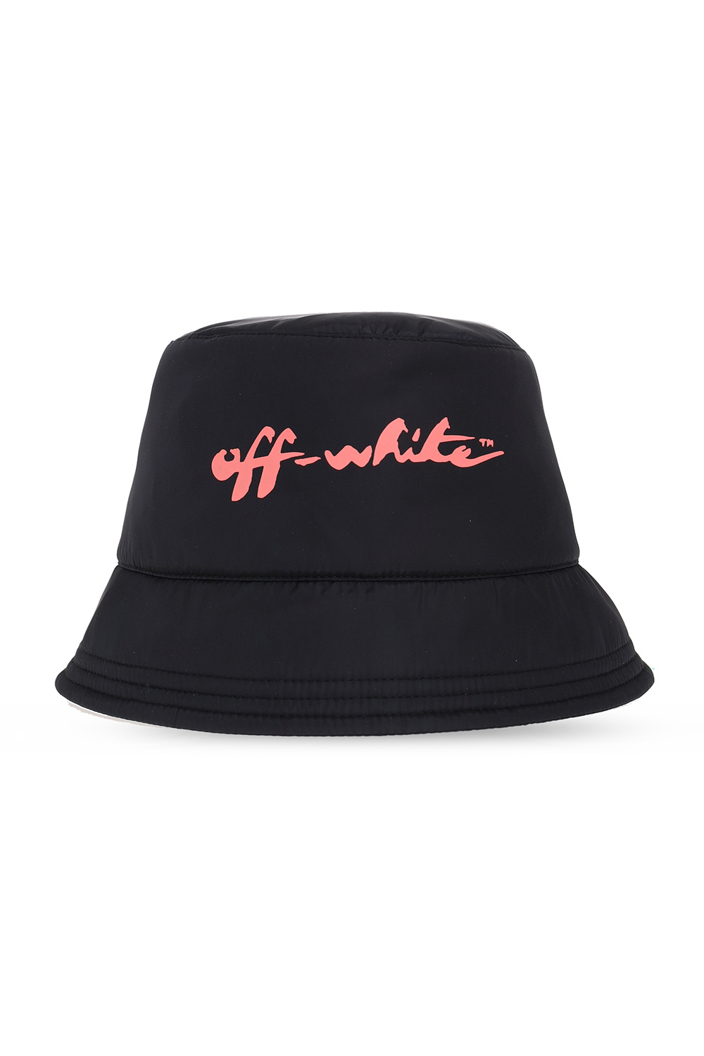 Black Bucket hat with logo Off - White - cups wallets clothing loafers  robes phone-accessories mats suitcases caps - SchaferandweinerShops Sweden